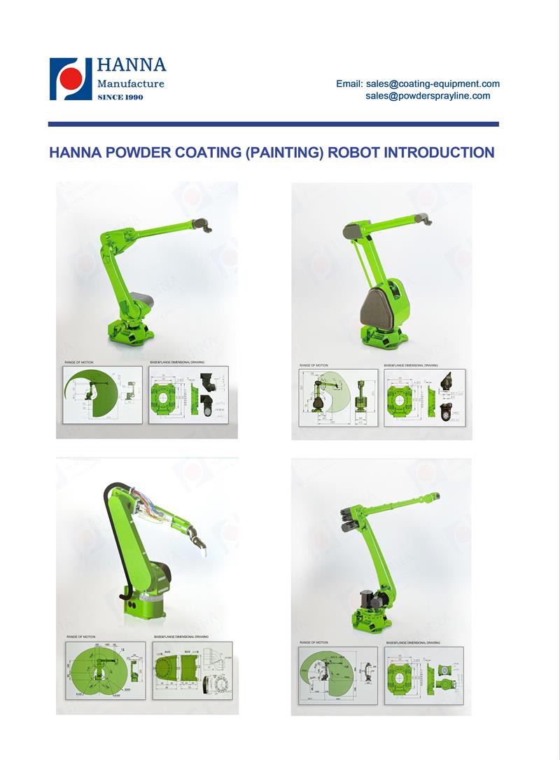 Robot de recubrimiento en polvo (pintura)