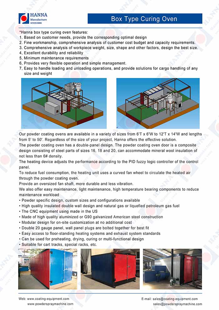 industrial curing oven