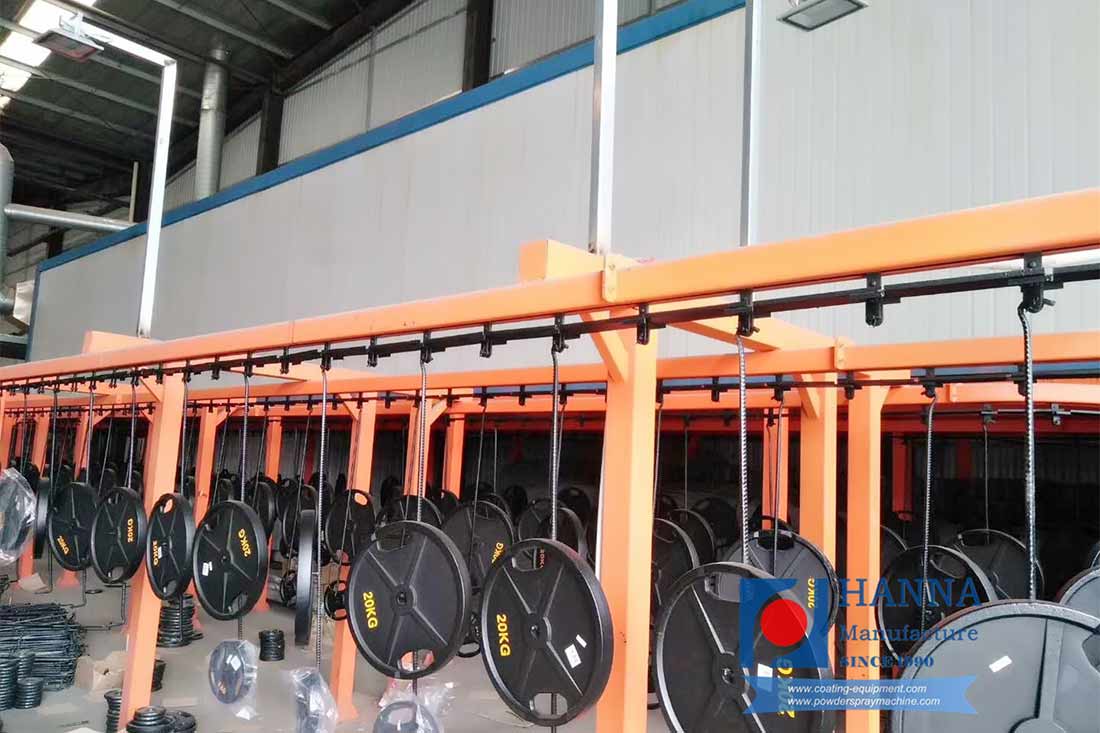 conveyor powder coating system