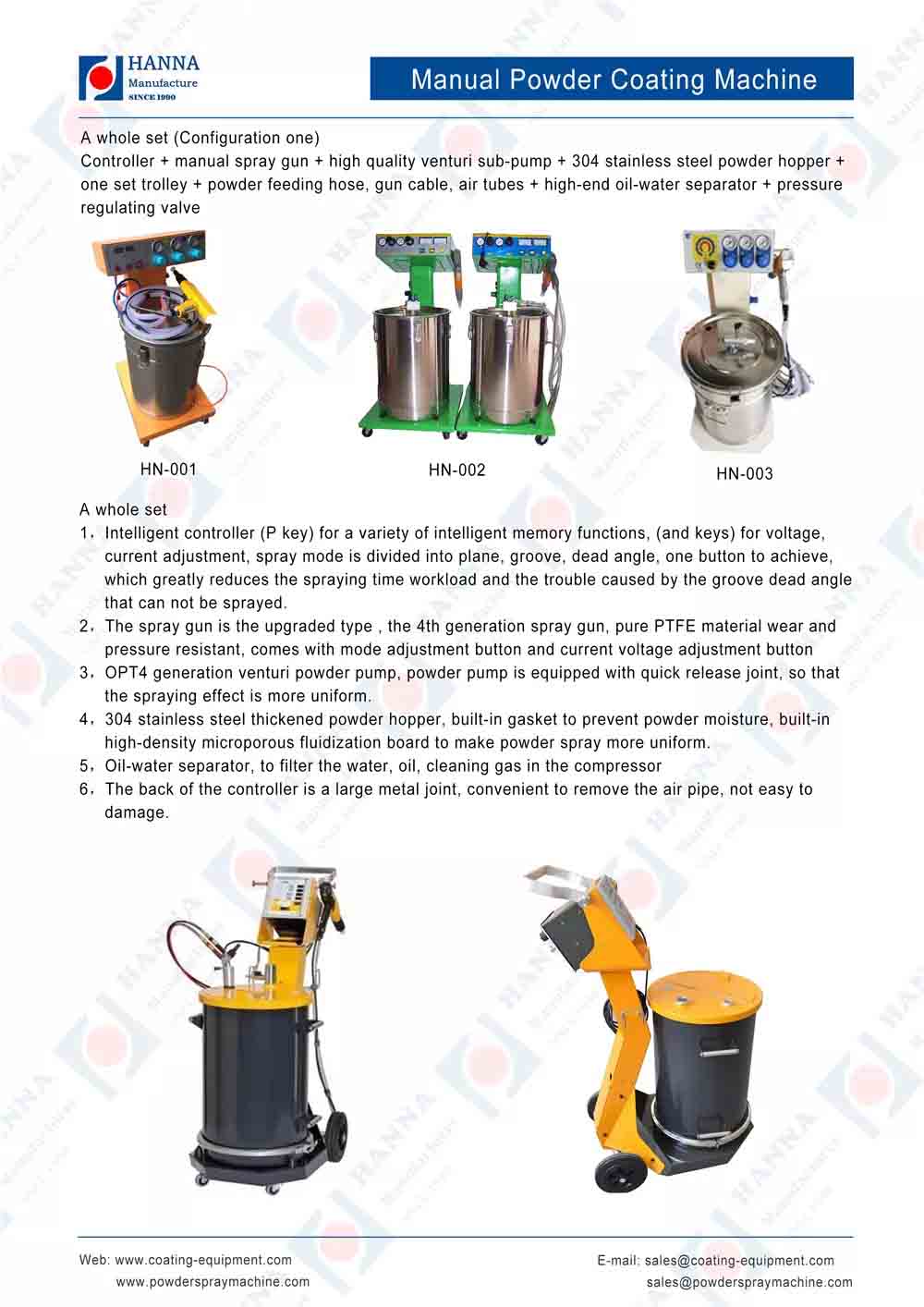manual coating machine