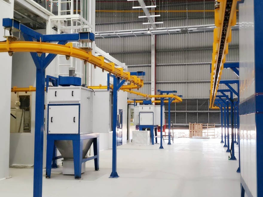 Automatic Spray Painting System With Conveyor
