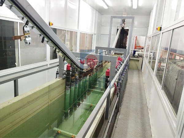 Electrocoating line