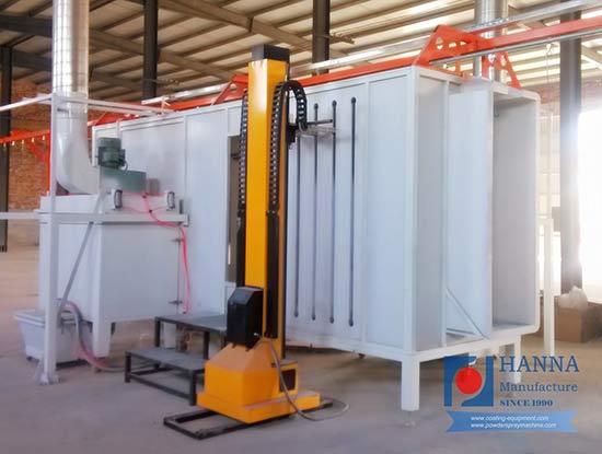 small powder coating booth