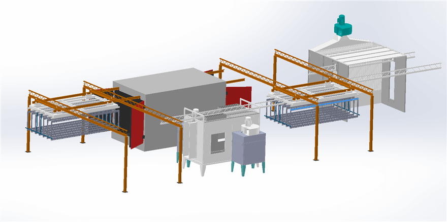 Manual Powder Coating Line